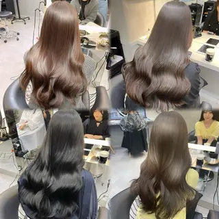 ロング レイヤー、美髪矯正 🌹韓国ヘア芹奈のヘアスタイル