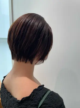 ショート カラー gotoday　shaire　saron所属・miu. ボブ/透け感カラーのヘアスタイル