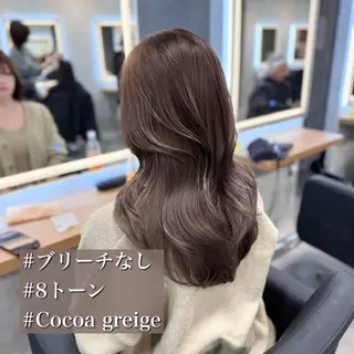 ロング カラー ヘアアレンジ レイヤーカット×透明 感カラーHAYATOのヘアスタイル