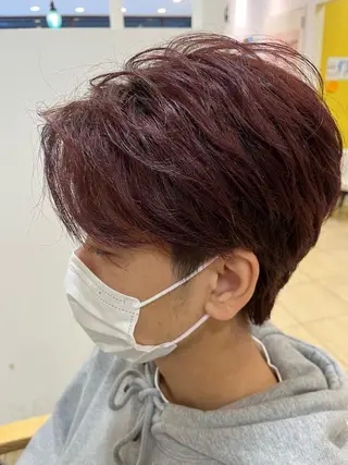 カラー メンズ 美粧ほそや所属・斉藤 凜のヘアスタイル