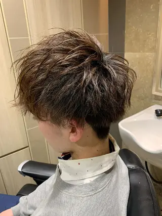 ミディアム 長内 健太のヘアスタイル