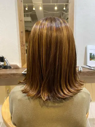 ミディアム cassette.所属・名古屋カットモデル Ayanoのヘアスタイル