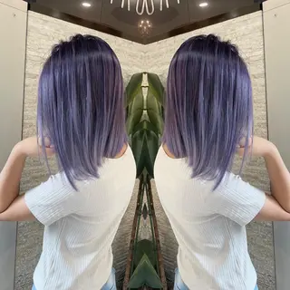 ミディアム Y Uのヘアスタイル