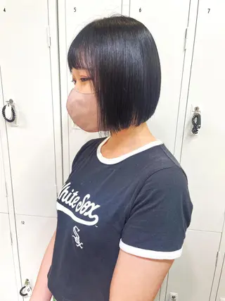 ショート カラー 田中大星 /ボブ 縮毛矯正のヘアスタイル