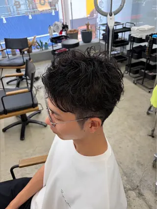 ショート パーマ メンズ メンズ専門サロン wokeのヘアスタイル