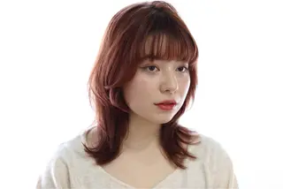 ミディアム ツヤ感カラー🎀 本美冴のヘアスタイル