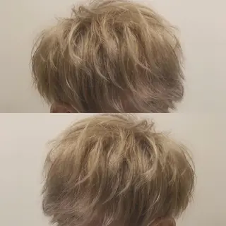 ショート カラー ヘアアレンジ メンズ 美容室sand 横浜のヘアスタイル