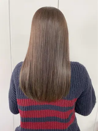 セミロング カラー ケアブリーチ /髪質 改善/古橋圭史郎のヘアスタイル