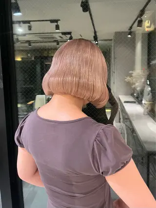 ショート カラー Qin所属・ハイトーン特化 🌟  ミキのヘアスタイル