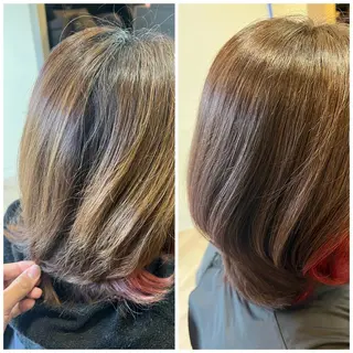 ミディアム TAKA 髪質改善のヘアスタイル