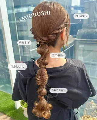 ヘアアレンジ monaヘアアレンジ 🎀/お呼ばれのヘアスタイル