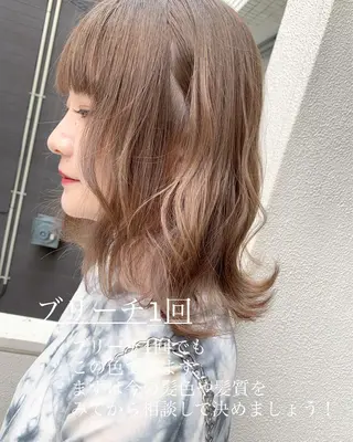 ミディアム カラー flocci🌙 フロクシのヘアスタイル