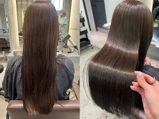 ロング yoshino /ナチュラル縮毛のヘアスタイル