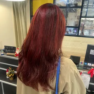 ロング カラー スナコザワ レナのヘアスタイル