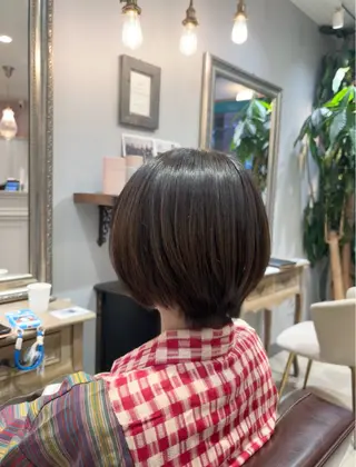 ショート 🌱なゆみ🌱透明感 /ナチュラル/高宮のヘアスタイル