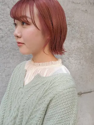 ショート カラー ヘアアレンジ 南堀江 möwen ( メーヴェ )所属・mowen RUIのヘアスタイル