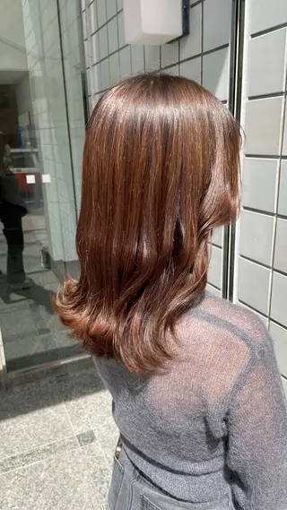 ミディアム カラー ParveMix いしいまお🌼のヘアスタイル