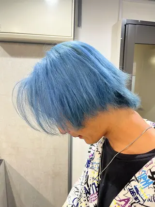 ショート メンズ SOZO Hair Make GINZA所属・👑艶髪/ブリーチ/ 縮毛矯正/パーマ👑のヘアスタイル