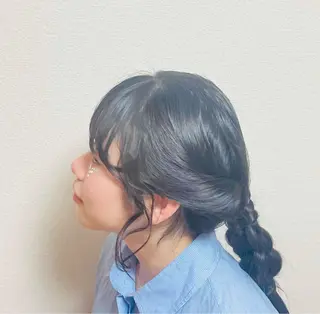 ロング シェアハピ 雪本☃️のヘアスタイル