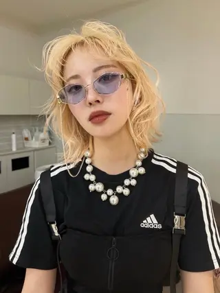 ミディアム カラー レイヤー専門家 ダブルカラー修のヘアスタイル