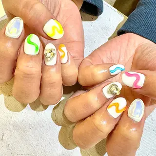 ネイル nail&eyelash mate所属・京都/東向日/桂 ayumiのネイルデザイン