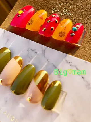 ネイル Big♡mam所属・Big♡mam （MAMI）のネイルデザイン