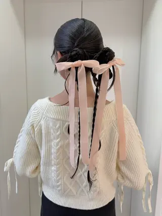 ヘアアレンジ 髪質改善”艶"カラー 🤍Hono🐶のヘアスタイル