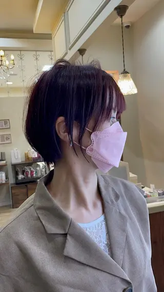 ショート カラー パーマ Gain KAKKY 池下駅徒歩3分のヘアスタイル
