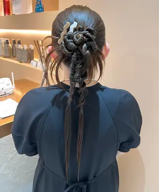 ロング カラー ヘアアレンジ ✨髪質改善✨ 韓国ヘア🇰🇷ゆいのヘアスタイル