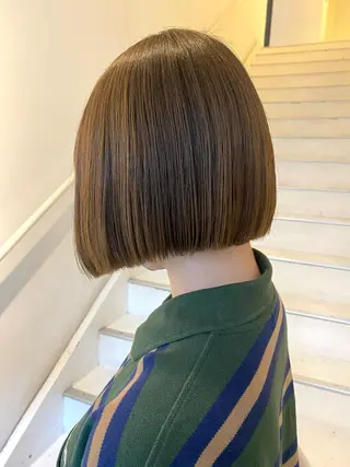 ショート アオイ🩵暖色 /まろやかカラーのヘアスタイル