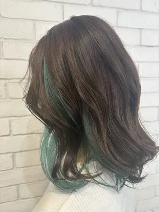 ミディアム カラー suzuki yukoのヘアスタイル