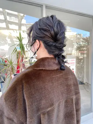 セミロング Click所属・クニモト ハルナのヘアスタイル