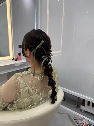 セミロング R/🎀 ヘアセット・艶カラーのヘアスタイル
