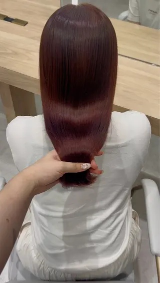 セミロング カラー yuina／🫧 艶感ダブルカラー🫧のヘアスタイル