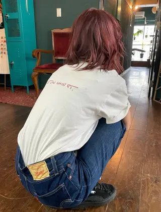 ミディアム カラー vivre libre所属・仲村 真里奈のヘアスタイル