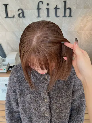 ショート カラー La fith hair lily加古川店所属・原満里奈‎/東加古川 /透け感カラー🫧‪のヘアスタイル