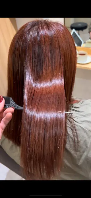 セミロング カラー 長濱 奏のヘアスタイル