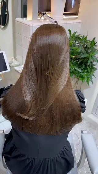 ロング カラー ヘアアレンジ 🩷ひより韓国ヘア/ 艶髪/ワンホン🩷のヘアスタイル