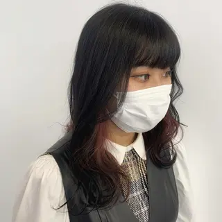 ロング カラー ヘアアレンジ 🍒暖色✖️レイヤー ／Haruna🍒のヘアスタイル