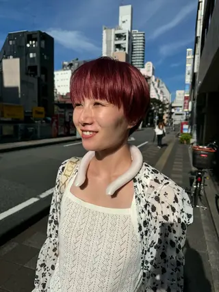 ショート 米元 春奈のヘアスタイル