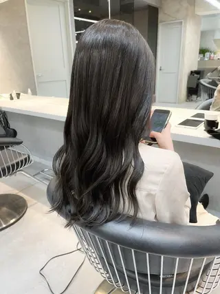 ロング カラー ヘアアレンジ ボブ｜韓国｜美髪矯正 ｜amika🌙のヘアスタイル