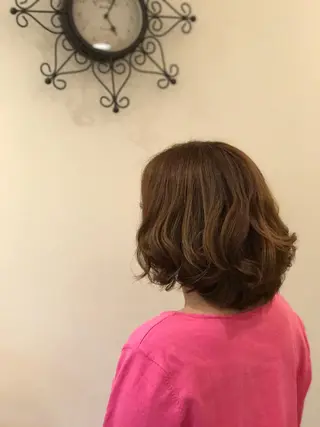 ミディアム カラー モトエ ジュニアスタイリストのヘアスタイル