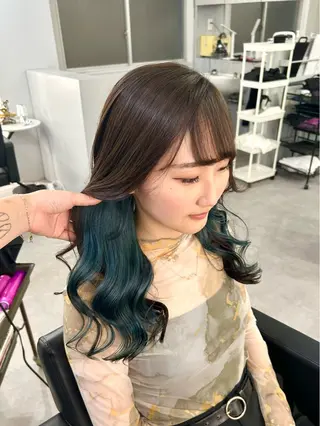 ロング カラー Cielro【 シェイロ 】所属・Cielro/ダブル カラー/西田咲希のヘアスタイル