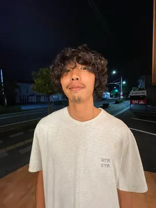 ミディアム パーマ メンズ パーマ特化/ 藤沢/HYOのヘアスタイル