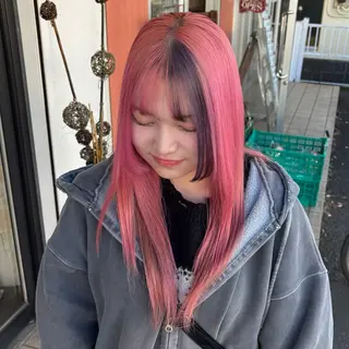 ロング 🎀ハイトーン/ 艶カラー/夕月🎀のヘアスタイル