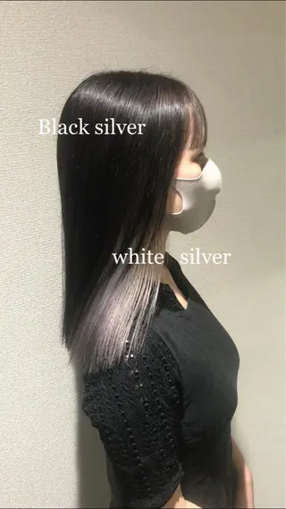 セミロング カラー Selenehair 三条本店のヘアスタイル