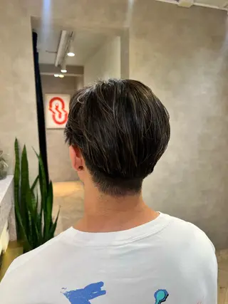 ショート カラー メンズ 茂木 未海のヘアスタイル