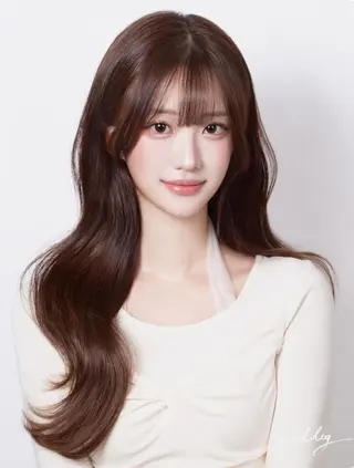 ロング カラー JUNO韓国ヘア MIAN.⋆𝜗𝜚のヘアスタイル