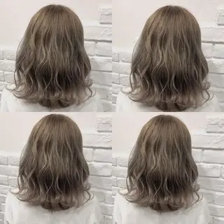 セミロング カラー メンズカット/波巻き TAKUMAのヘアスタイル