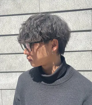 ミディアム パーマ メンズ 🔱メンズパーマ特化 🔱山下和輝のヘアスタイル